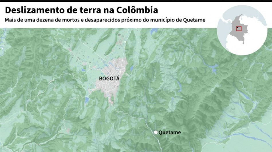 Chuvas dificultam busca por sobreviventes de deslizamento de terra na Colômbia