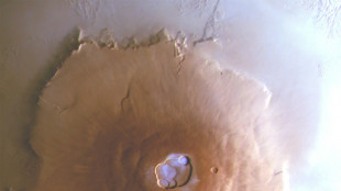 Du givre au sommet des volcans géants de Mars