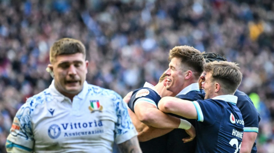 Jones hat-trick secures Scots opening Six Nations win over Italy