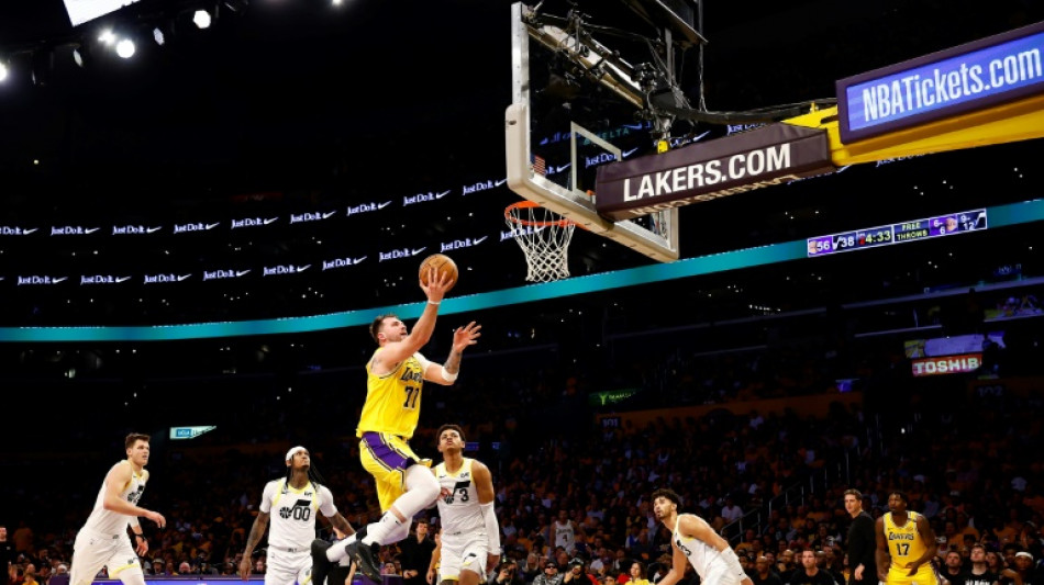 Doncic off the mark as Lakers rout Jazz