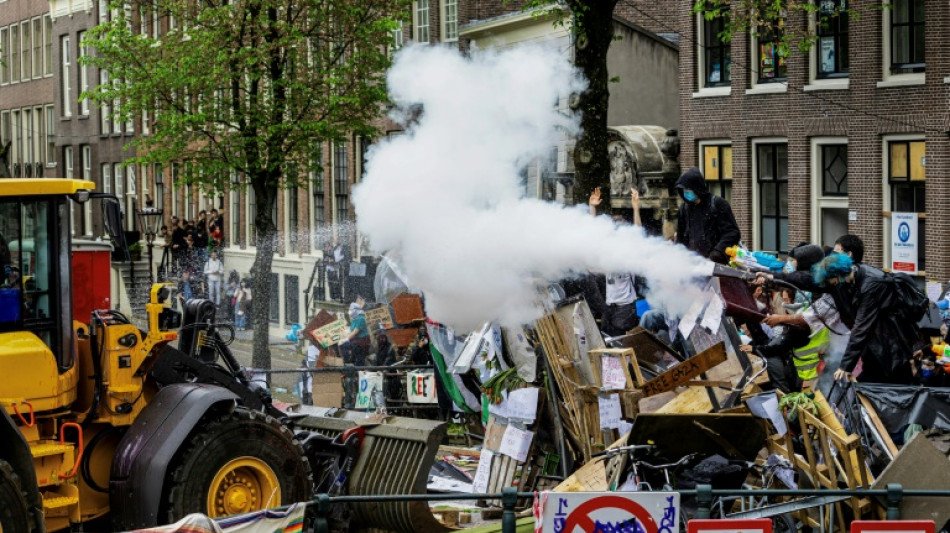 Manifestação pró-palestinos termina com 32 detidos na Universidade de Amsterdã